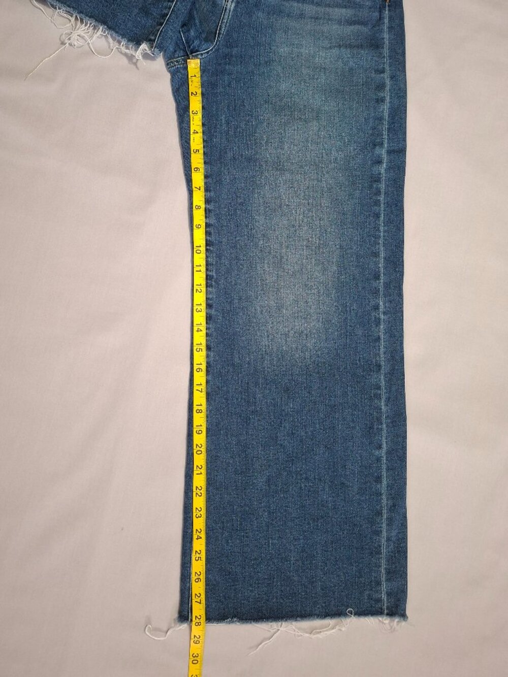 Joe's Jeans The Mia High Rise Wide Leg Ankle Jeans Blue Raw Hem | Size 32 - Picture 9 of 14